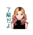 オトナギャルの推し語り早口モード（個別スタンプ：26）