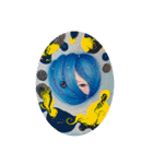 cocoart「流動思考」アートスタンプ（個別スタンプ：1）
