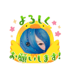 cocoart「流動思考」アートスタンプ（個別スタンプ：27）