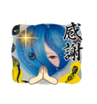 cocoart「流動思考」アートスタンプ（個別スタンプ：40）