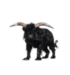 黒い変な生き物たち（個別スタンプ：37）