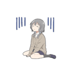 ちょいネガティブな女子スタンプ（個別スタンプ：4）