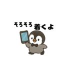 毎日使う連絡・約束・日常語 ペンギン BIG（個別スタンプ：14）