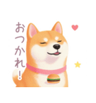 ハンバーガーと柴犬スタンプ（個別スタンプ：12）