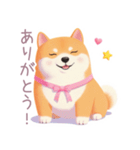 ハンバーガーと柴犬スタンプ（個別スタンプ：16）