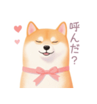 ハンバーガーと柴犬スタンプ（個別スタンプ：28）