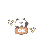 秋のあいさつ◎ちびっこぱんださん #1（個別スタンプ：10）