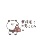 秋のあいさつ◎ちびっこぱんださん #1（個別スタンプ：30）
