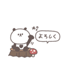 秋のあいさつ◎ちびっこぱんださん #1（個別スタンプ：37）