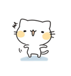 ゆるかわ白猫の毎日使える日常スタンプ（個別スタンプ：10）