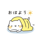ゆるかわ白猫の毎日使える日常スタンプ（個別スタンプ：19）