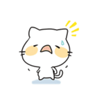 ゆるかわ白猫の毎日使える日常スタンプ（個別スタンプ：21）