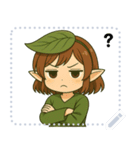 葉っぱの妖精のほのぼのライフ（個別スタンプ：5）