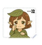 葉っぱの妖精のほのぼのライフ（個別スタンプ：14）