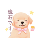 ハンバーガーと仲良し子犬スタンプ（個別スタンプ：35）
