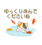 子猫ねこネコ 秋（個別スタンプ：19）