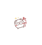 毎日使える❤丸いヤツ8 短いお返事/超小さい（個別スタンプ：8）