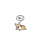 小さいコーギー2(フキダシ)（個別スタンプ：14）