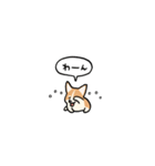 小さいコーギー2(フキダシ)（個別スタンプ：26）