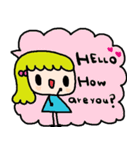 (nenerin日常会話スタンプ392英語気遣い)（個別スタンプ：1）