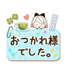 気くばり♡ゆるふわガール♥挨拶と敬語メモ（個別スタンプ：14）