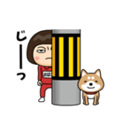 芋ジャージの【おばさん】♀犬と猫（個別スタンプ：12）