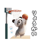 飛び出す パンダ帽が可愛い猫 ずっと使える（個別スタンプ：10）