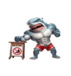 ボクシングサメの超便利な名言集,（個別スタンプ：8）