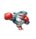 ボクシングサメ大爆笑,（個別スタンプ：25）