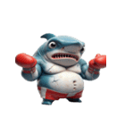 ボクシングサメ大爆笑,（個別スタンプ：26）