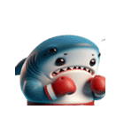ボクシングサメ大爆笑,（個別スタンプ：28）