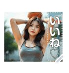 【バスケ女子】セクシーお姉さん（個別スタンプ：5）