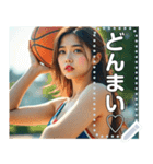 【バスケ女子】セクシーお姉さん（個別スタンプ：13）