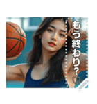 【バスケ女子】セクシーお姉さん（個別スタンプ：16）