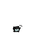 【小さい】水色リボンのゆるいこねこ（個別スタンプ：6）