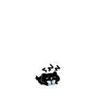 【小さい】水色リボンのゆるいこねこ（個別スタンプ：14）