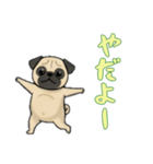 パグと一緒の日常（個別スタンプ：4）