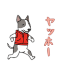 ブルテリアと一緒の日常（個別スタンプ：16）
