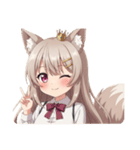 きつねみなみちゃんの日常（個別スタンプ：22）