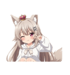 きつねみなみちゃんの日常（個別スタンプ：24）