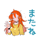 ポップな女の子の秋★スタンプ（個別スタンプ：7）