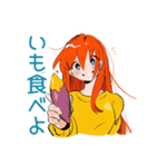 ポップな女の子の秋★スタンプ（個別スタンプ：9）