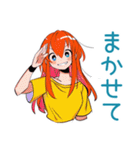 ポップな女の子の秋★スタンプ（個別スタンプ：21）