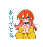 ポップな女の子の秋★スタンプ（個別スタンプ：34）