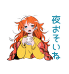 ポップな女の子の秋★スタンプ（個別スタンプ：37）