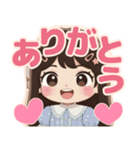 軽音部の女の子②ステッカー風♡（個別スタンプ：2）