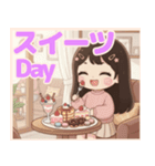 軽音部の女の子②ステッカー風♡（個別スタンプ：8）