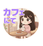 軽音部の女の子②ステッカー風♡（個別スタンプ：11）