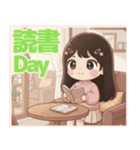 軽音部の女の子②ステッカー風♡（個別スタンプ：12）