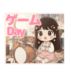 軽音部の女の子②ステッカー風♡（個別スタンプ：16）
